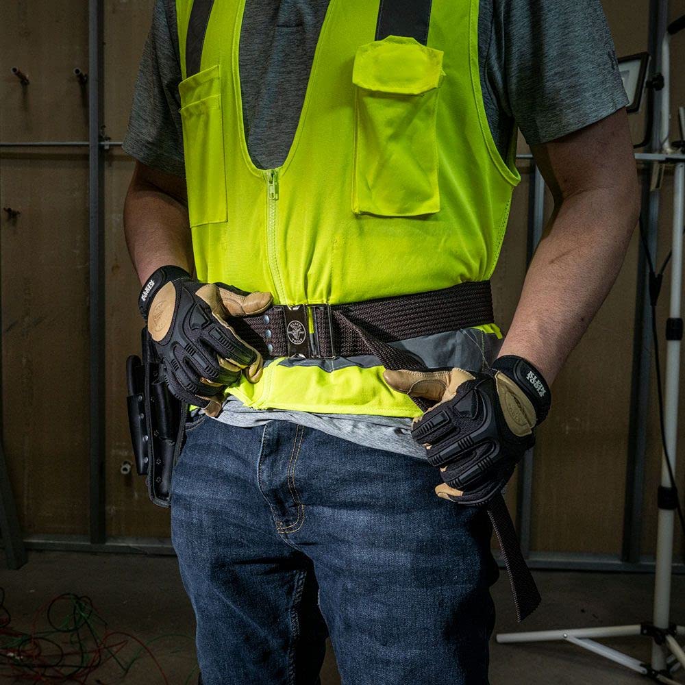 Klein Tools 5225 Tool Belt, Adjustable Electrician Belt is 2-Inch Wide, Adjusts for 48-Inch Waist Klein Tools