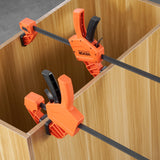 VEVOR Bar Clamps for Woodworking, 2-Pack 24" One-Handed Clamp/Spreader, Quick-Change F Clamp with 300 lbs Load Limit, High-strength Plastic and VEVOR