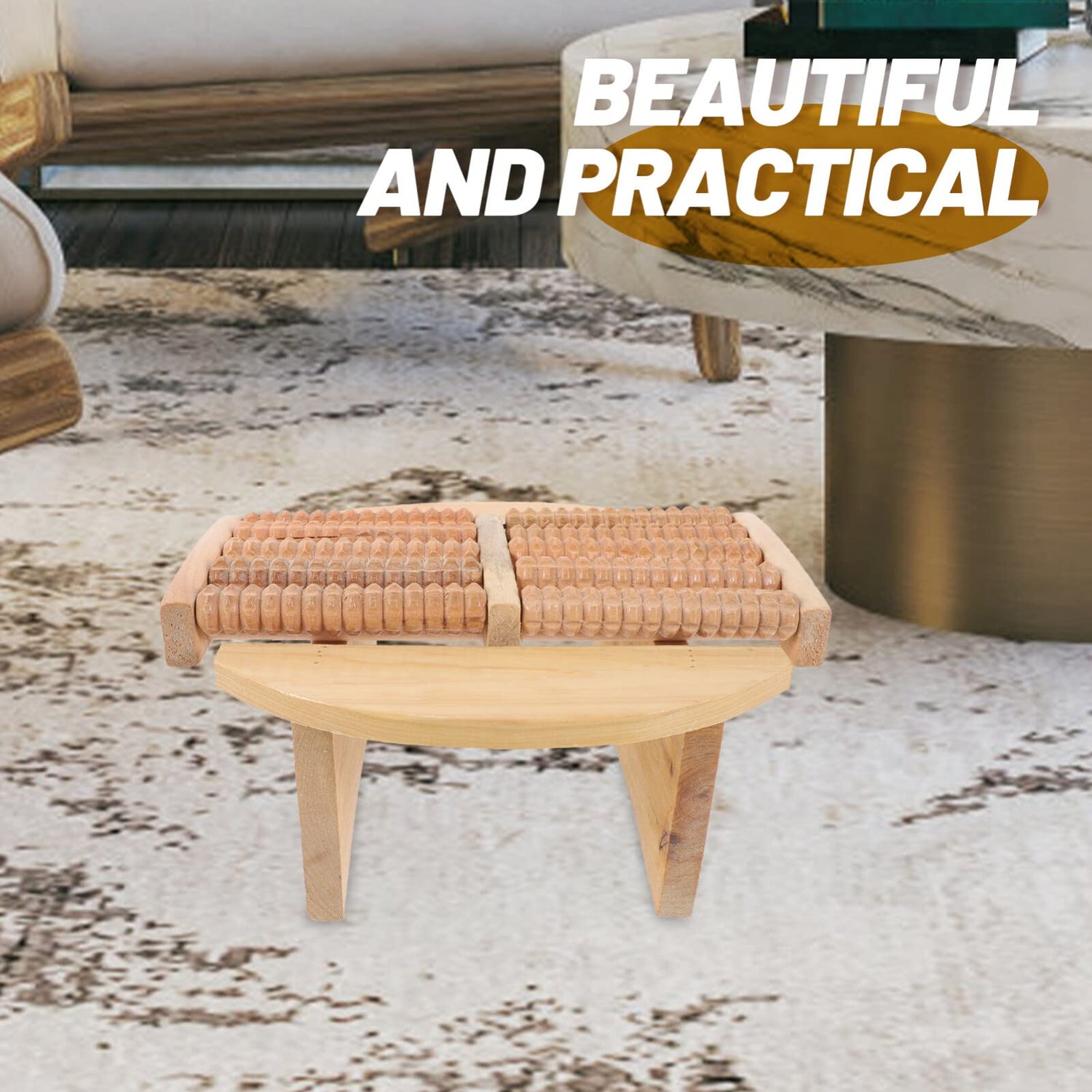 Healifty Sauna Stool Foot Tool Wood Step Footstool Wooden Foot Massager Foot Rest Bath Foot Massager Toilet Stool Gifts Portable Step Stool Sauna Healifty