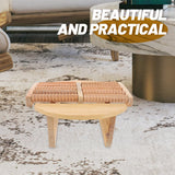 Feet Massager Sauna Stool Solid Foot Rest Under Desk Footrest Wood Massage Tools DOITOOL