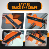 dodowin Contour Gauge Tool, Dad Christmas Gifts for Men Husband, Stocking Stuffers for Adults Men, Super Gauge Shape Outline Tool for Woodworking, dodowin