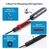 Litever LED Safe Light Kit. Human Motion Sensor Activated. 6 Slim LED Light Bars. Linkable Extendable Plug-in for Gun Safe, Locker, Closet, Showcase, Litever