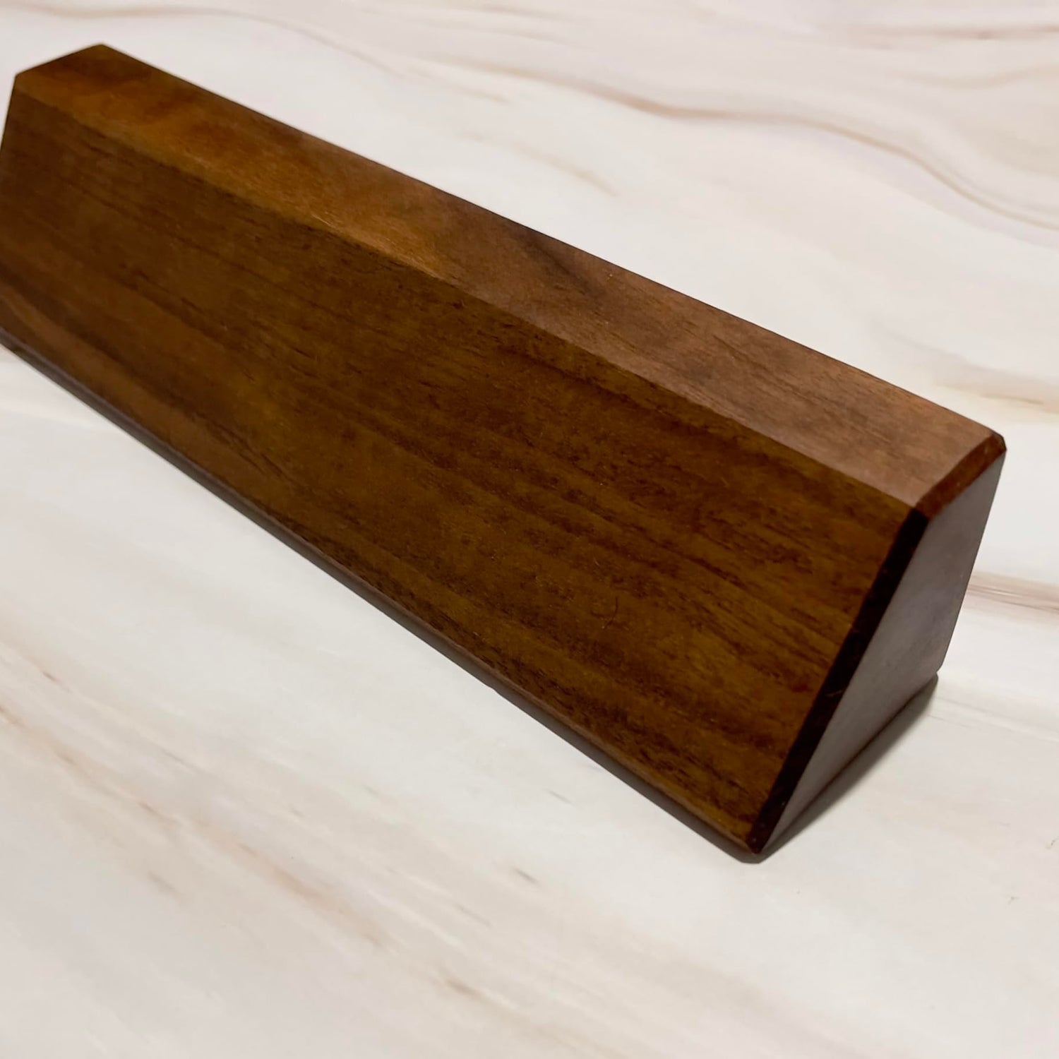 Wooden Solid Walnut Blank Desk Nameplate, Wooden Nameplate, DIY Personalizable Wooden Name Plaque for Office, Classroom or Gift (6" x 2") Generic