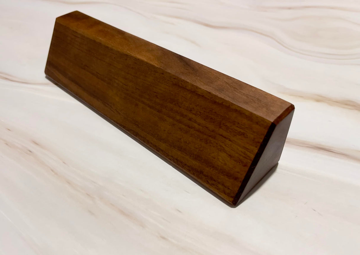 Wooden Solid Walnut Blank Desk Nameplate, Wooden Nameplate, DIY Personalizable Wooden Name Plaque for Office, Classroom or Gift (6" x 2") Generic