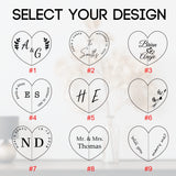 KEMEILA Custom Wooden Ring Box, Heart Shaped Engagement Ring Box, Walnut Ring Box Solid Wood Ring Box Jewelry Box Gift For Proposal Engagement KEMEILA