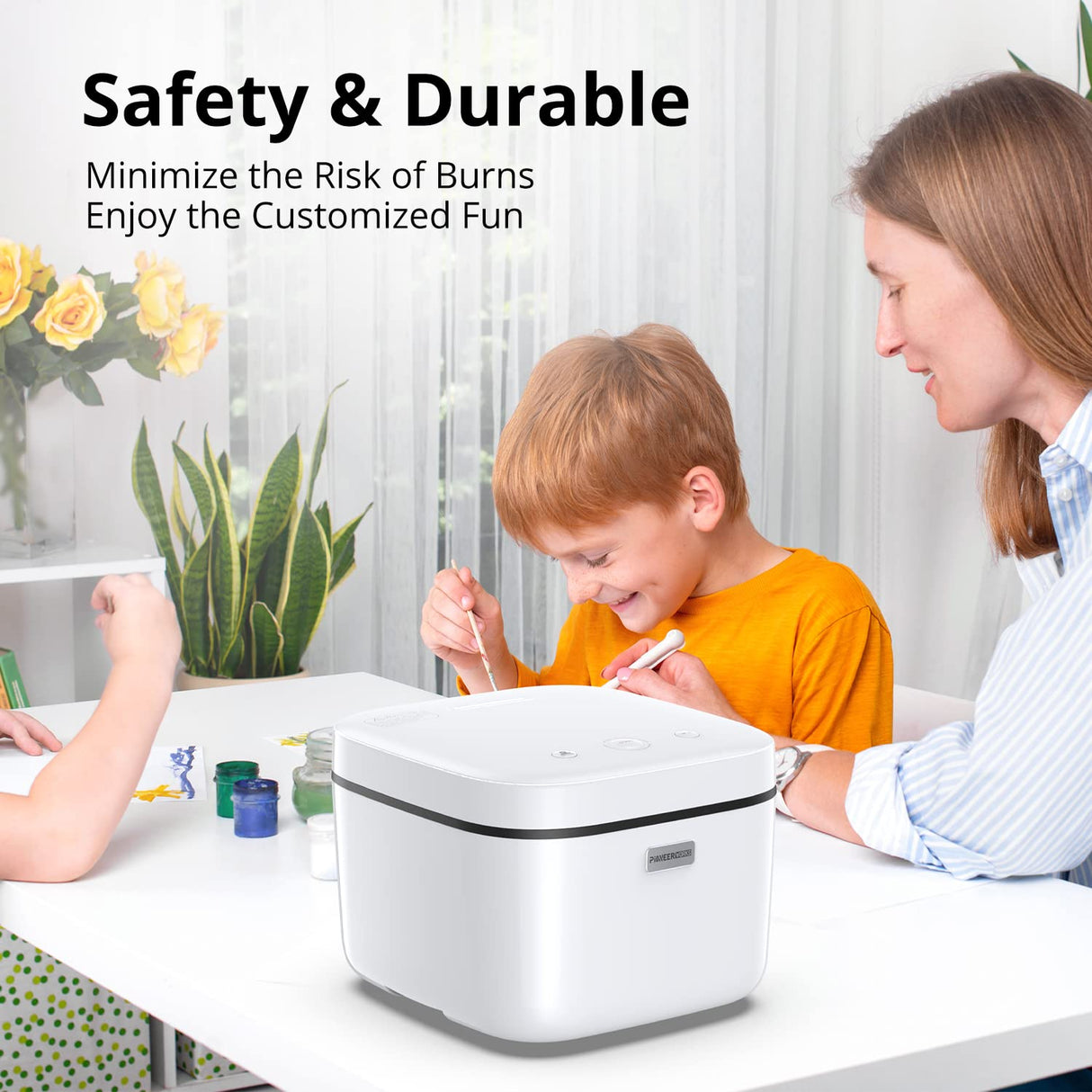 Heat Press Machine All in One, Automatic 3D Vacuum Sublimation Heat Press Transfer 800W with Digital Controller, No Shape Limit for Bottle, T-Shirt, PioneerWorks