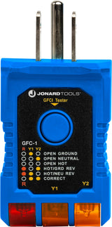 Jonard Tools GFC-1 GFCI Outlet Tester – Circuit Analyzer and Ground Fault Receptacle Tester for Standard North American AC Electrical Outlets, JONARD TOOLS