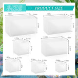 7 Pieces Square Resin Molds Rectangle Resin Molds Candle Mold Cube Casting Molds for Insect Specimen Coaster Flower Pot Candle Soap Jewelry Holder Geiserailie