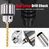 KingTool 4 Pcs Drill Chuck Set - 1/2-Inch Drill Chuck with Chuck Key with #1 (JT33-MT1) and #2 (JT33-MT2) Morse Taper Arbor - WoodArtSupply