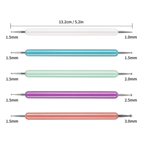 5 Pcs Pattern Tracing Stylus, Ball Embossing Stylus for Transfer Paper, Tracing Tools for Drawing, Embossing Tools for Paper, Art Dotting Tools for COYAHO
