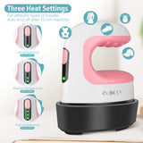 QuuCLY Mini Heat Press Machine, Mini Irons for Crafts,Portable Heat Press Easy for T-Shirts, Shoes, Hats and Small HTV Vinyl Projects Transfer(Pink) QuuCLY