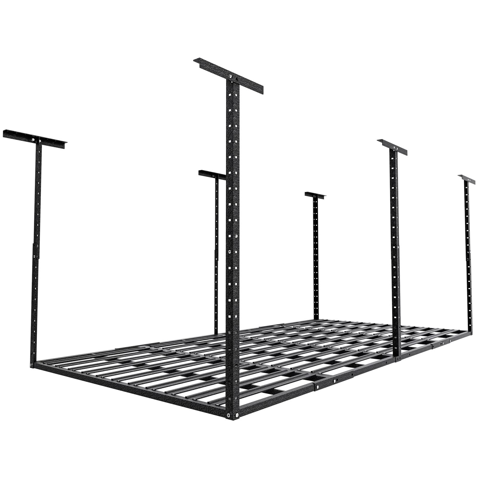 4x8 Storage Racks SunsGrove 4x8 Overhead Garage Storage Rack, 750LBS Adjustable Ceiling ...