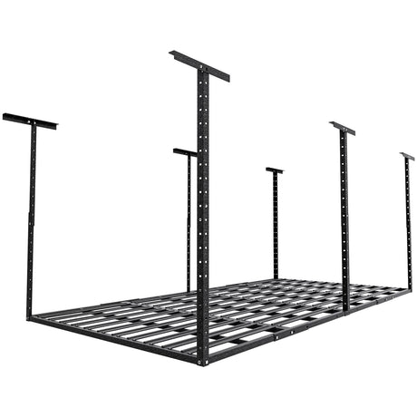 SunsGrove 4x8 Overhead Garage Storage Rack, 750LBS Adjustable Ceiling Mounted Storage Racks Heavy Duty, Hanging Garage Storage, 48 in. W x 96 in. L x SunsGrove