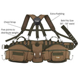 JACKSON PALMER Professional Tool Belt - Tan & Green (Comfort Rig Tan & Green) Jackson Palmer