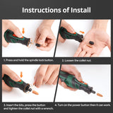 DEPSTECH Cordless Rotary Tool Kit, 8V 2.0Ah Rechargeable Battery, 30000RPM 5-Speed Multi Power Carving Tools, 127Pcs Accessories, Shield Attachment, DEPSTECH