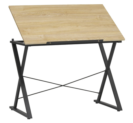 SD STUDIO DESIGNS Axiom II Drawing 42" Wide Adjustable Top Drafting Table, Graphite Black/Ashwood SD STUDIO DESIGNS