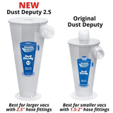 Oneida Air Systems Dust Deputy 2.5 Deluxe Cyclone Separator Kit: Portable Collector with Clear Bucket for Wet/Dry Shop Vacuums (DD 2.5 Deluxe 5-Gal) Oneida Air Systems