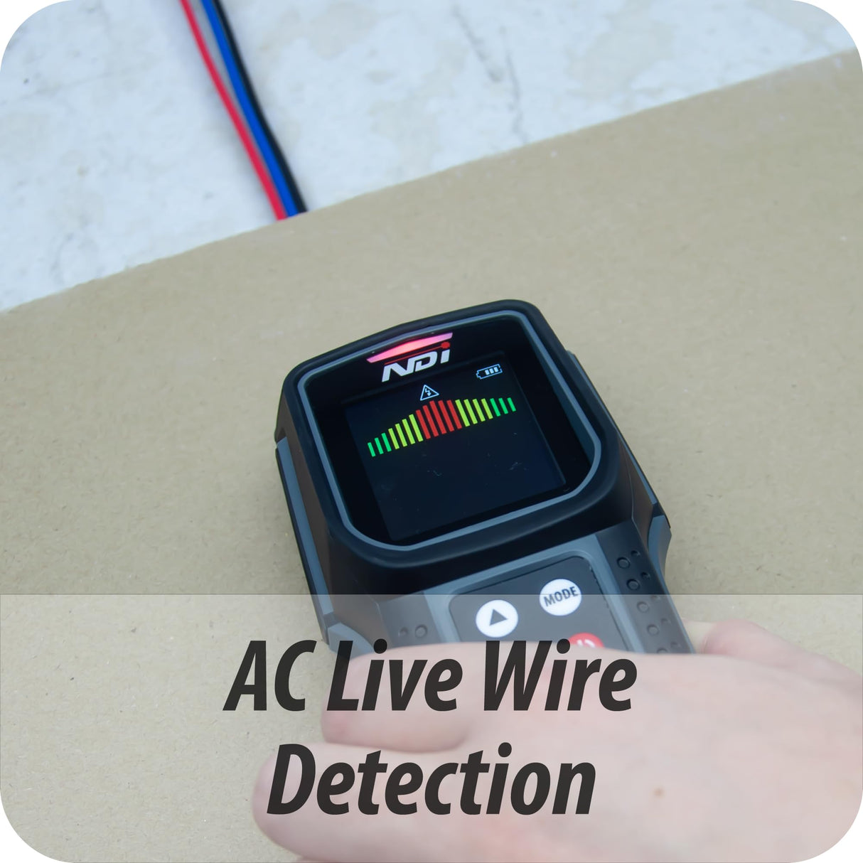 5 in 1 Multi Function Stud Finder Wall Scanner with Laser Distance Meter Metal Framing Tool Joist Pipe Finder and Live Wire Detection NDI