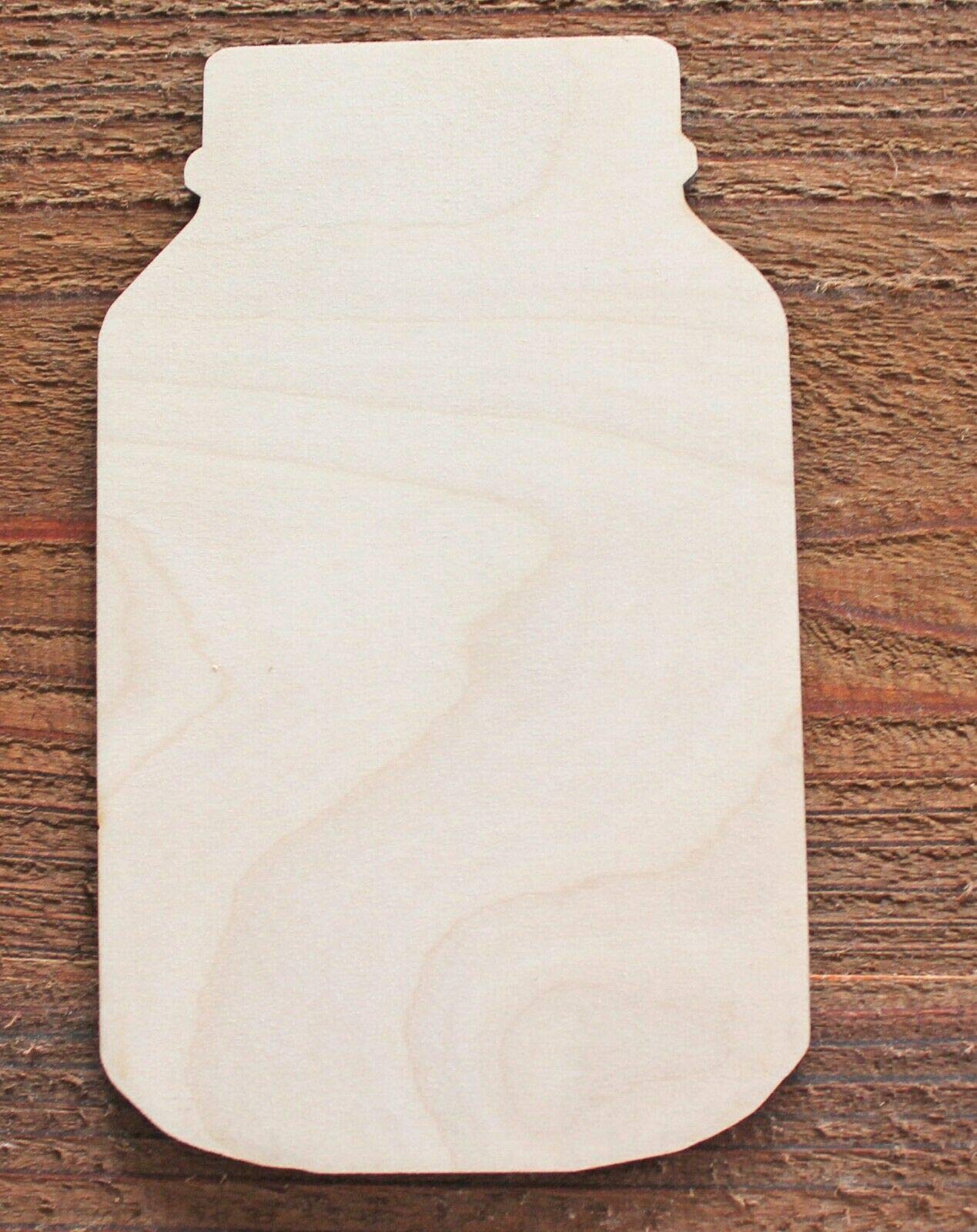 22" Mason Jar Unfinished Wood Cutout Cut Outs Crafts