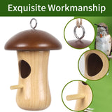 Hummingbird House,2023 New Mushroom Wooden Hummingbird Houses for Outside for Nesting, Gardening Gifts,Home Garden Decoration,3 Pack LOTKEY