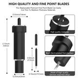 Deep Cut Blade for Cricut Maker 3/Maker/Explore 3/Air 2/Air/One/Venture,60° Deep Point Blade and Housing for Cutting Metallic/Genuine Leather, UTNVBTR