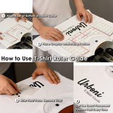 Standard Size - Tshirt Ruler Guide for Vinyl Alignment, T Shirt Rulers to Center Designs, T Shirt Ruler Alignment Tool Placement, Tshirt Guide Ruler Urboni