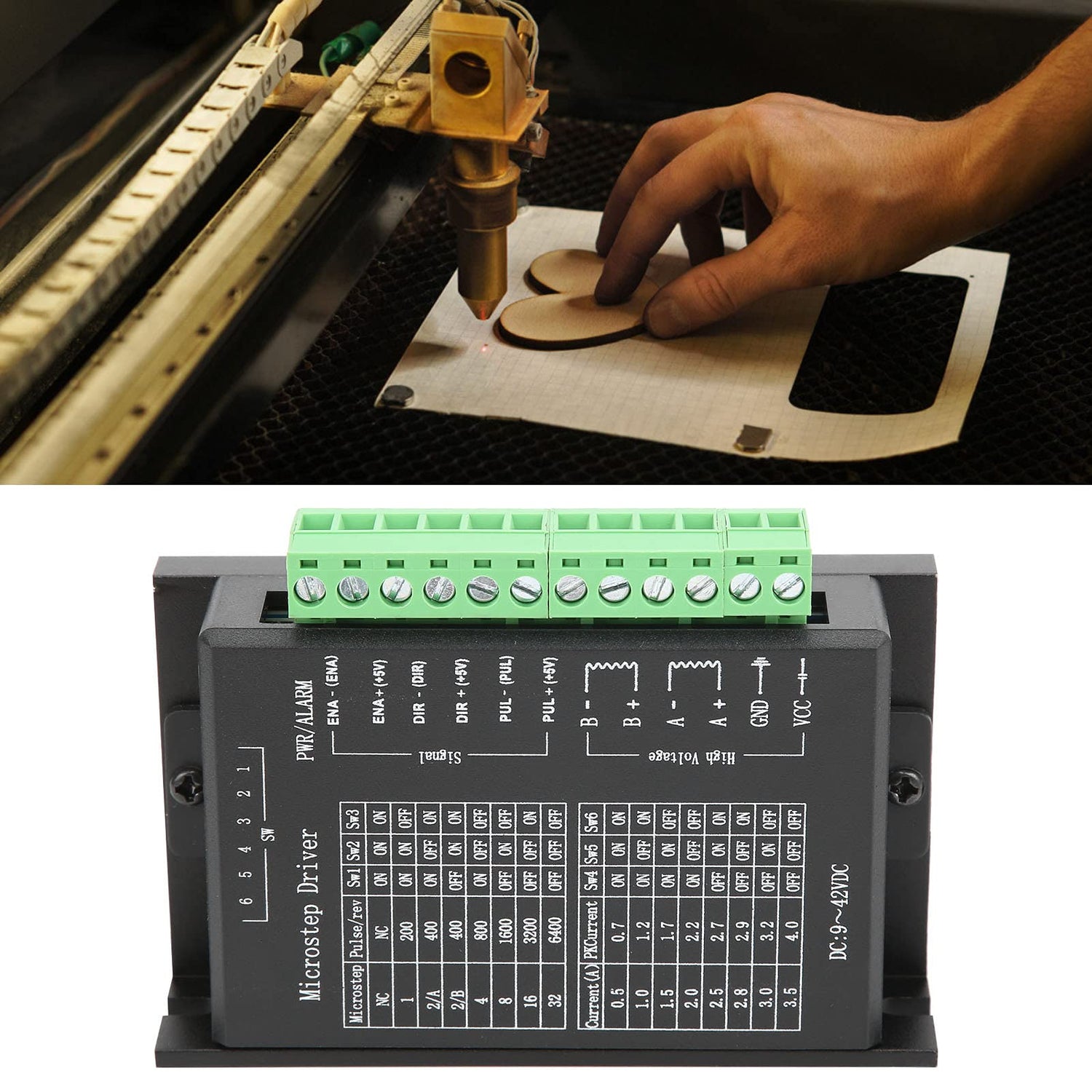 3D Printer CNC Kit Shield Stepper Motor DriverNema Professional 23 Stepper Motor Limit Switch TB6600 DC9‑40V Controller Shield 3D Printer Parts(8mm) FTVOGUE