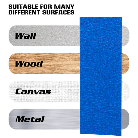 XUXU Blue Painters Tape, 2 Inch Blue Painters Masking Tape Bulk for Multi-Surface, Produce Sharp Lines, Residue-Free 196 Yards Total Blue Tape Set of XUXU