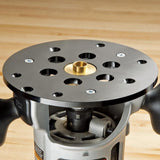 Rockler Guide Bushing Router Plate - Router Plate Features 1-1/4” Center Opening to Accept Guide Bushings – Solid Plastic Router Guide Plate - Router ROCKLER