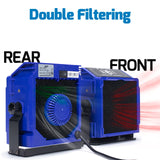 WEP 948DQ-I Fume Extractor Tool with Double Filtering, Helping Hands, Adjustable Tilt Angle, Fenders for Soldering Station, Soldering Iron with 6 WEP