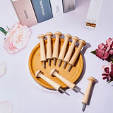 Jetec Wooden Shaker Peg Wood Screw-on Shaker Pegs 2.9 Inch Long Unfinished Wood Shaker Racks for Hanging Clothes Hats Towel and More DIY Paint Color Jetec