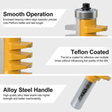 XDENGP Professional Finger Joint Router Bit 1/2" Shank, Reversible Finger Glue Joint Router Bit for Woodworking, Finger Joint Bit, Joinery Router Bit XDENGP