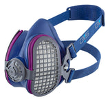 GVS Elipse P100 Dust Half Mask Respirator with replaceable and reusable filters included, Blue GVS