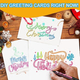 Double Line Outline Markers 24 Colors Super Squiggles Glitter Markers Self Outline Metallic Markers, Doodle Shimmer Markers Drawing Pens for OUNIY