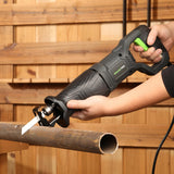 GALAX PRO 120V Reciprocating Saw, 6.0 Amp Variable Speed Corded Reciprocating Saw with1-1/8" Stroke Length, 2800RPM and 6" Max for Wood, Metal, PVC GALAX PRO