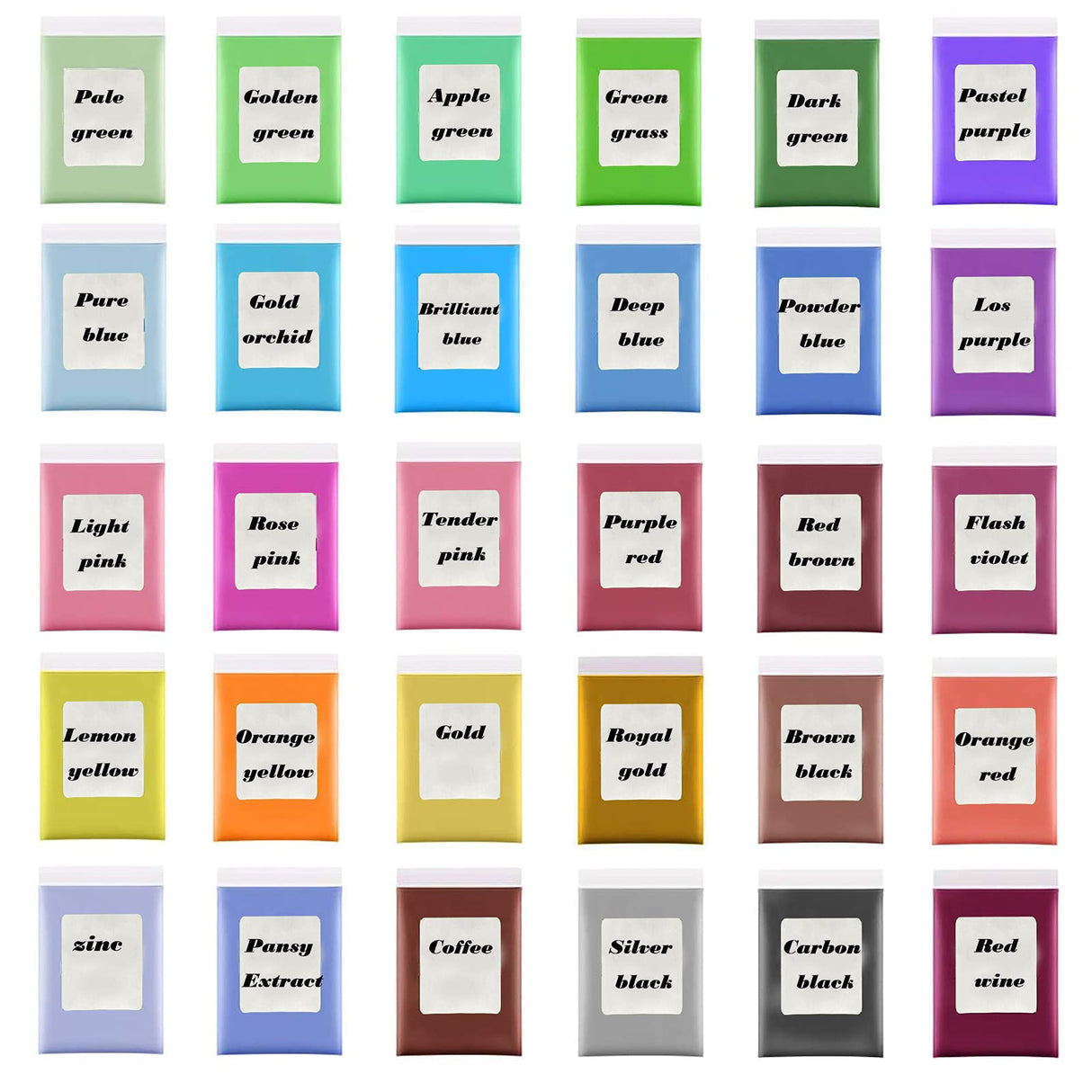 Mica Powder, 30 Color Pigment, Natural Cosmetic Grade Shimmer Mica Powder for Epoxy Resin/Bath Bombs/Candle/Soap/Lip Gloss/Slime.Soap Making Dye (30 NTWJNJY