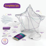 3D String Art Kit for Kids - Makes a Light-Up Star Lantern with 20 Multi-Colored LED Bulbs - Kids Gifts - Crafts for Girls and Boys Ages 8-12 - DIY Dan&Darci