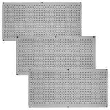 Wall Control Pegboard Value Pack - (3) Pack of Wall Control 16-Inch Tall x 32-Inch Wide Horizontal Metal Pegboards for Easy to Install Wall Home & Wall Control