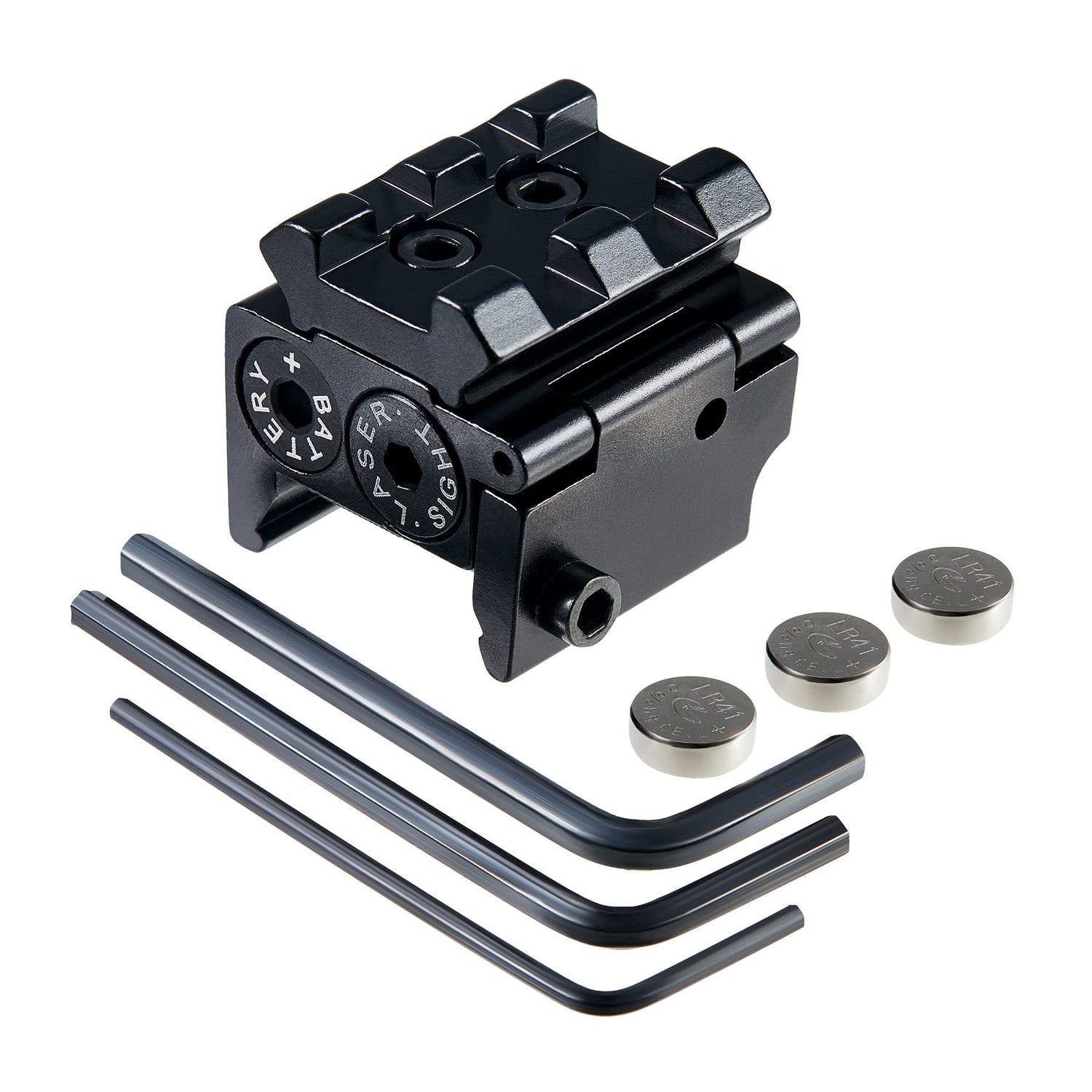 Pinty Red Laser Red Dot Sight Waterproof Military Grade Low Profile Compact with Rail Mount and Accessory Pinty