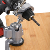Fasmov Table Vise, 2in1 Bench Vise Home Table Vise Clamp-On Vise 360 Degrees Aluminum Alloy Swivel Rotating Universal Clamp for Electric Drill Stent Fasmov