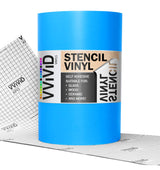 VViViD Blue Stencil Vinyl Masking Film With Anti-Bleed Technology (12" x 10ft) VViViD