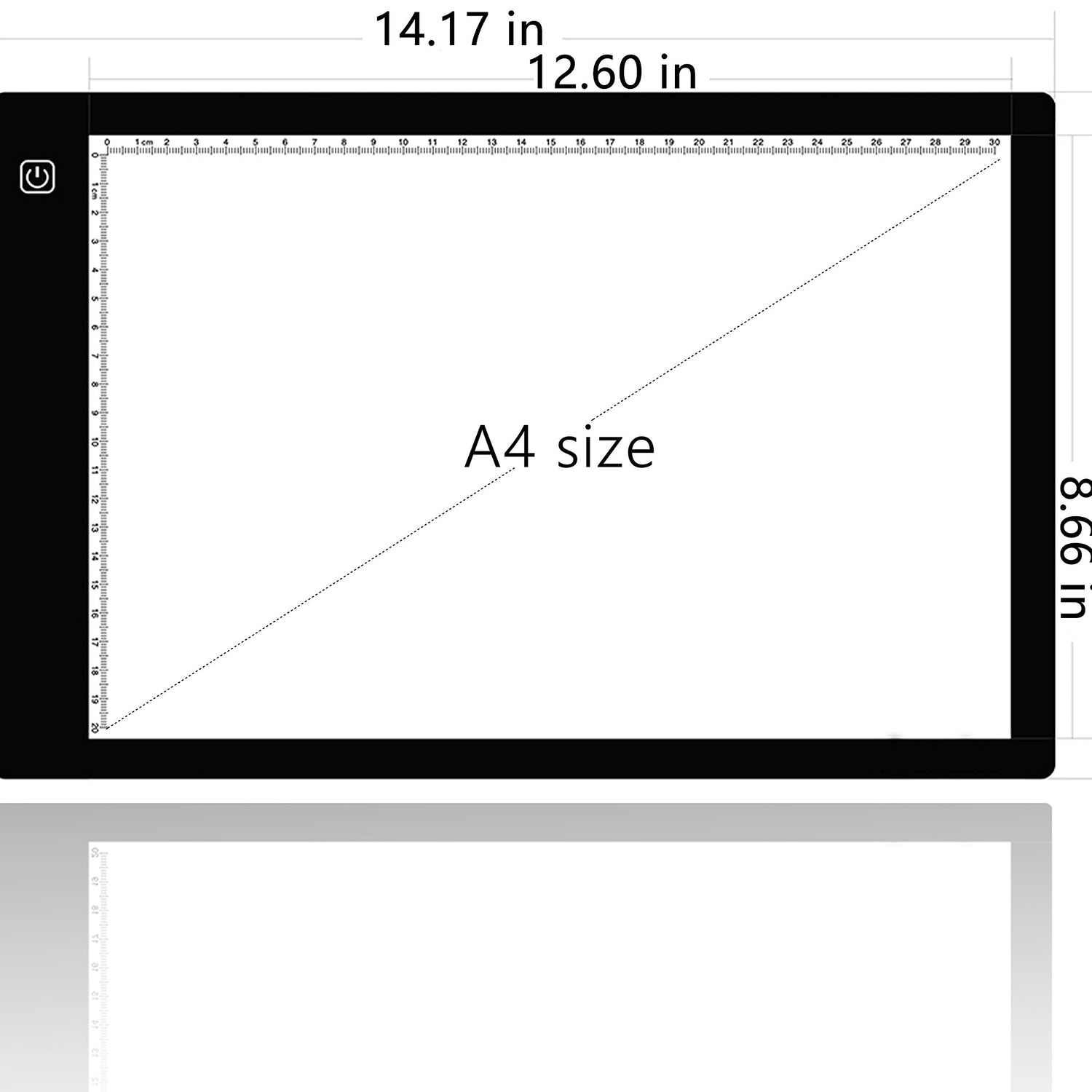 A4 Ultra-Thin Portable LED tracing Light Box Dimmable Brightness LED Art Tracing Pad for Artist Drawing Sketching Animation Stencilling and 5d tiktecklab