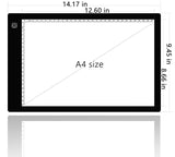 A4 Ultra-Thin Portable LED tracing Light Box Dimmable Brightness LED Art Tracing Pad for Artist Drawing Sketching Animation Stencilling and 5d tiktecklab