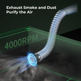 Creality Laser Engraver Enclosure 2.0 with Vent, Fireproof and Dustproof Laser Cutter Protective Cover 28.3x28.3x15.7in with Fan and Pipe, Fits for Creality