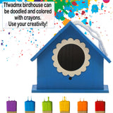 Tfwadmx Wooden Bird House, Hanging Birdhouse for Outside, Garden Patio Decorative Nest Box Bird House for Wren Swallow Sparrow Hummingbird Finch Tfwadmx