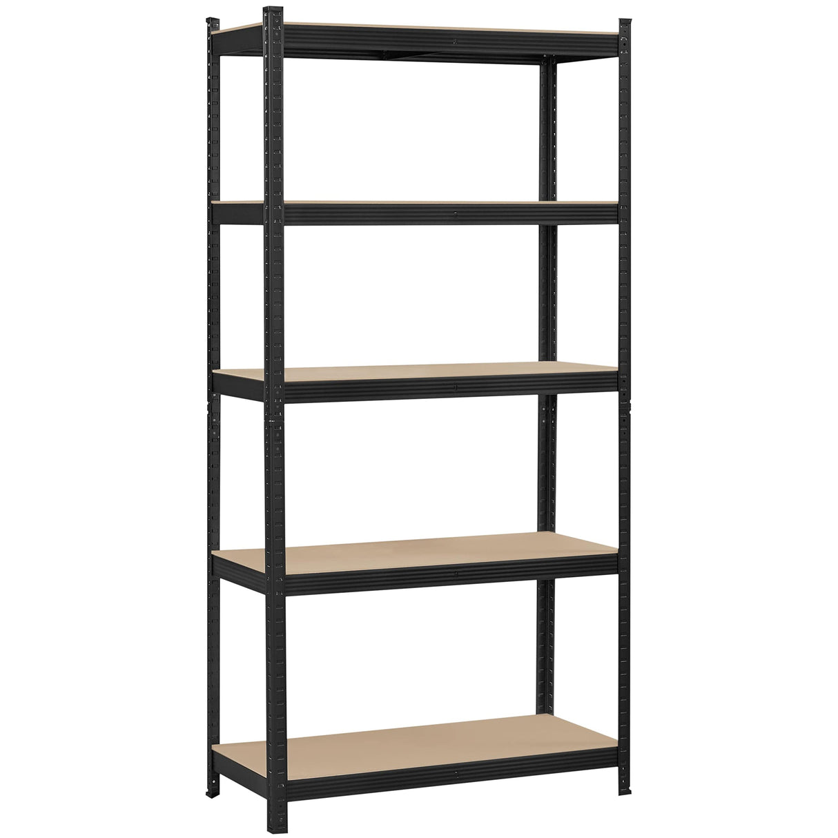 Topeakmart 5-Tier Utility Shelves, Metal Storage Shelves Garage Shelving Unit Adjustable Garage Storage Shelves Storage Racks Heavy Duty Shed Topeakmart