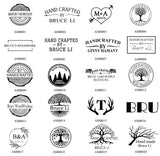 Customisable Electric Wood Branding Iron with Brass Head and Wooden Handle for Personalised Crafting Arokimi