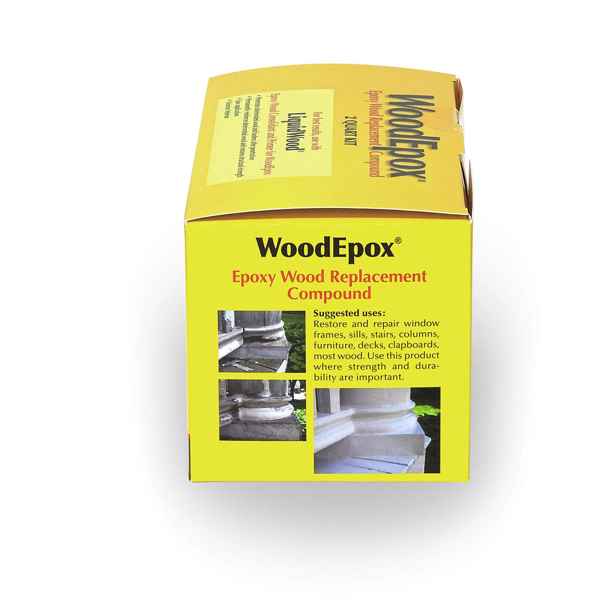 Abatron WoodEpox Kit - 2 Quart - 2-Part Structural Epoxy Adhesive Filler - Wood Filler Putty Abatron