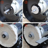 BUCKTOOL 8 inch Dual Speed Bench Grinder & Buffer, Professional Low High Speed Bench Grinder Buffer with Cast Iron Base TDS-200DS Bucktool