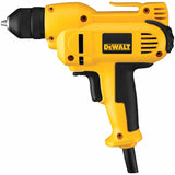 DEWALT Drill, 8.0-Amp, 3/8-Inch, heavyduty Variable Speed Trigger, Mid-Handle Grip for Comfort, Corded (DWD115K ),Yellow DEWALT
